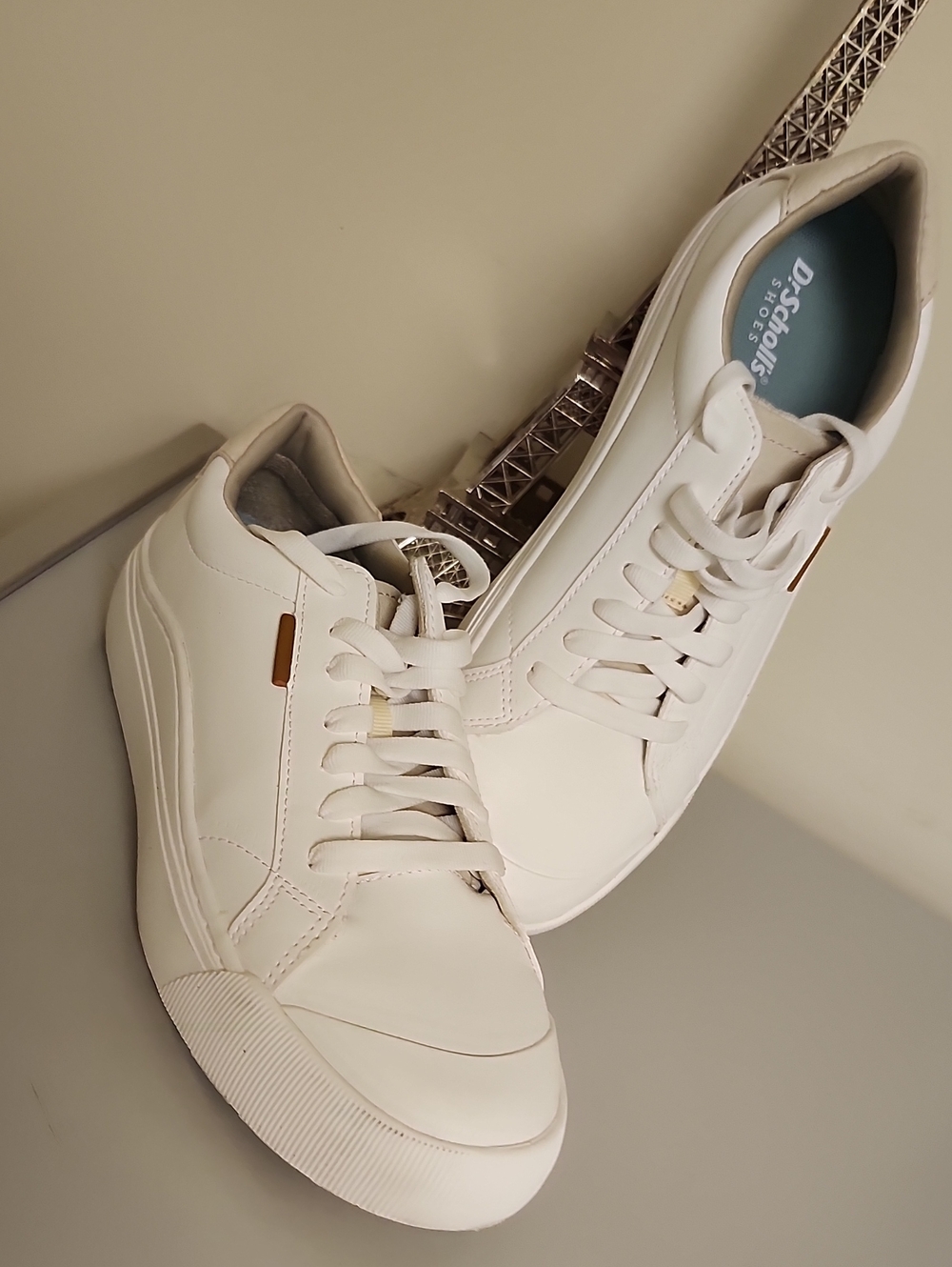 Dr. Scholl's Women's White Leather Sneakers